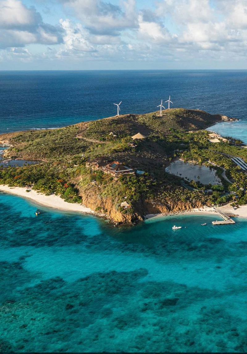 Private island vacation with infinity pool overlooking the sea
