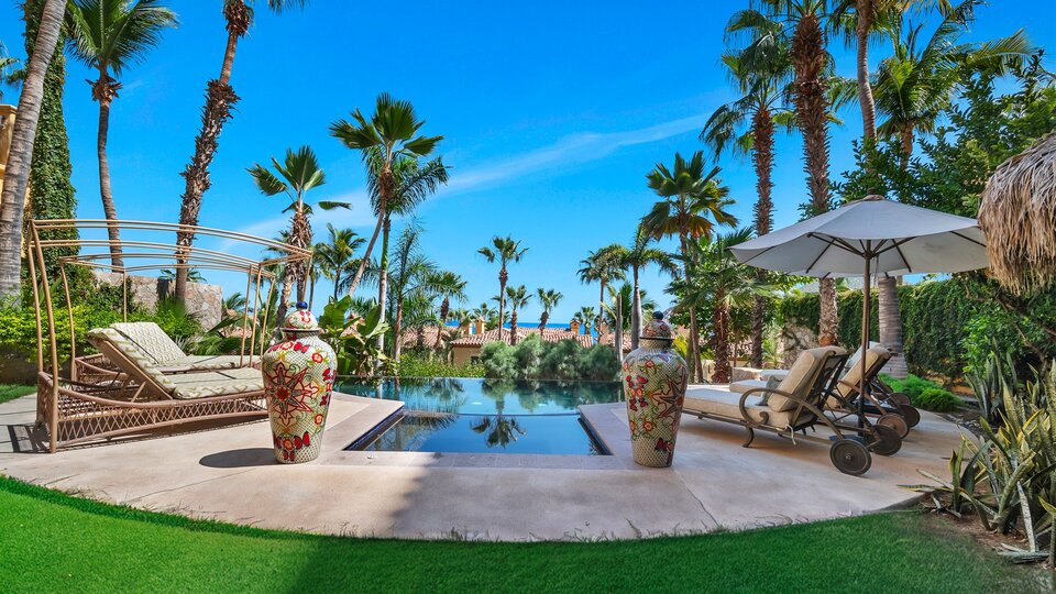 Picture Relaxing Beside Your Private Pool in Cabo San Lucas Reading Your Favourite Book, Cabo San Lucas Villa 1028