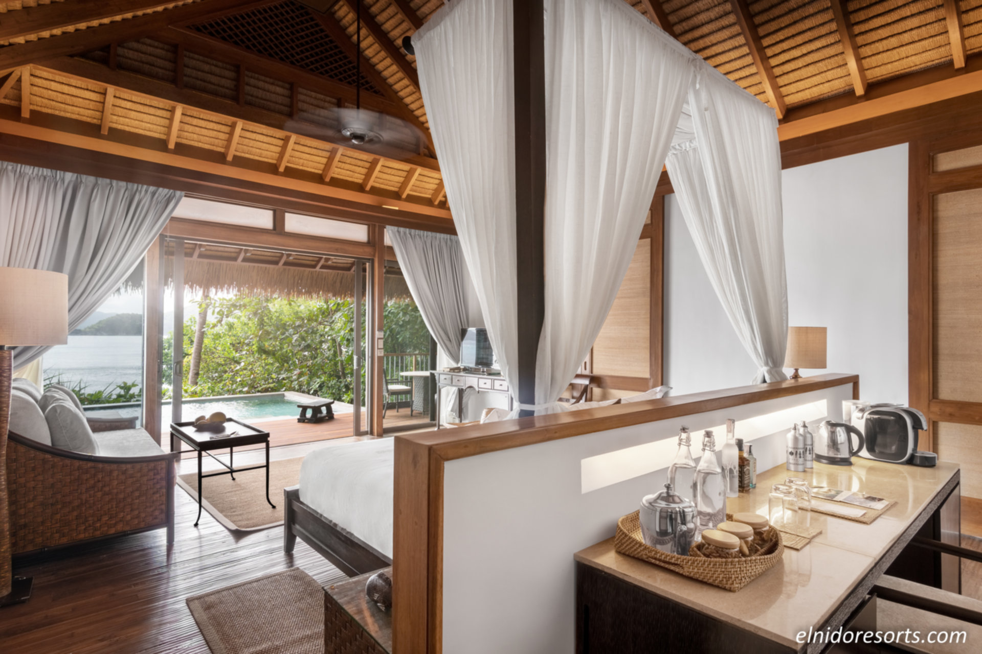 Luxury Beachfront Villa on Pangulasian Island Resort, El Nido Villa 1013