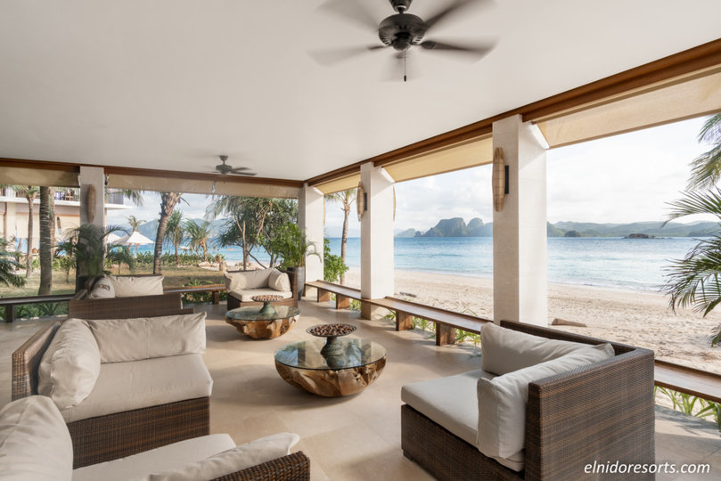Luxury Beachfront Villa on Pangulasian Island Resort, El Nido Villa 1013