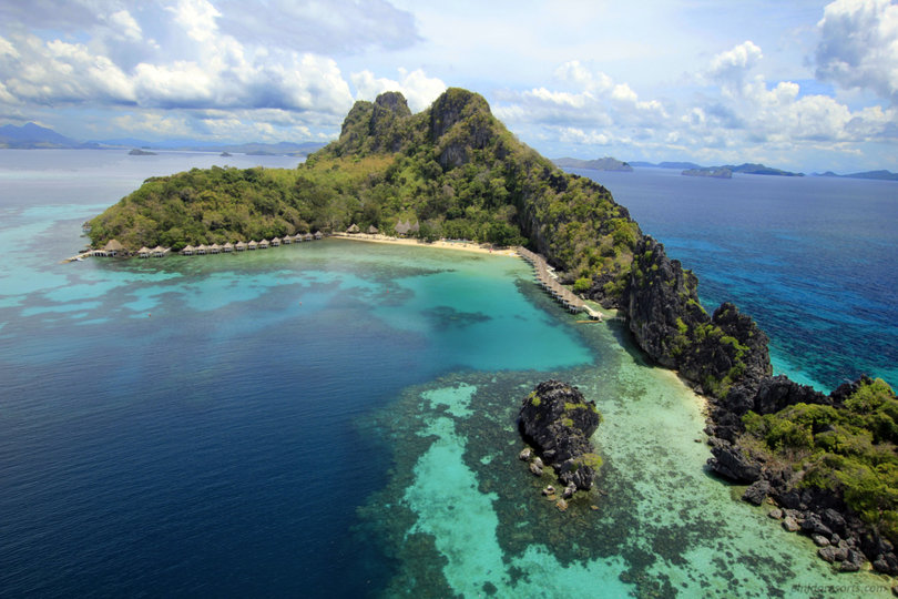 Beautiful 5 Star Loft Water Cottage with Sea Views on Apulit Island Resort, El Nido Cottage 1002