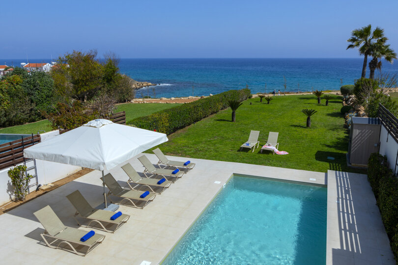 You and Your Family will Love this 5 Star Beachfront Villa, Protaras Villa 1536