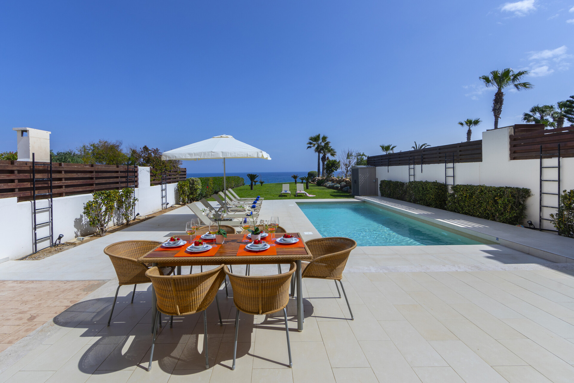 You and Your Family will Love this 5 Star Beachfront Villa, Protaras Villa 1536