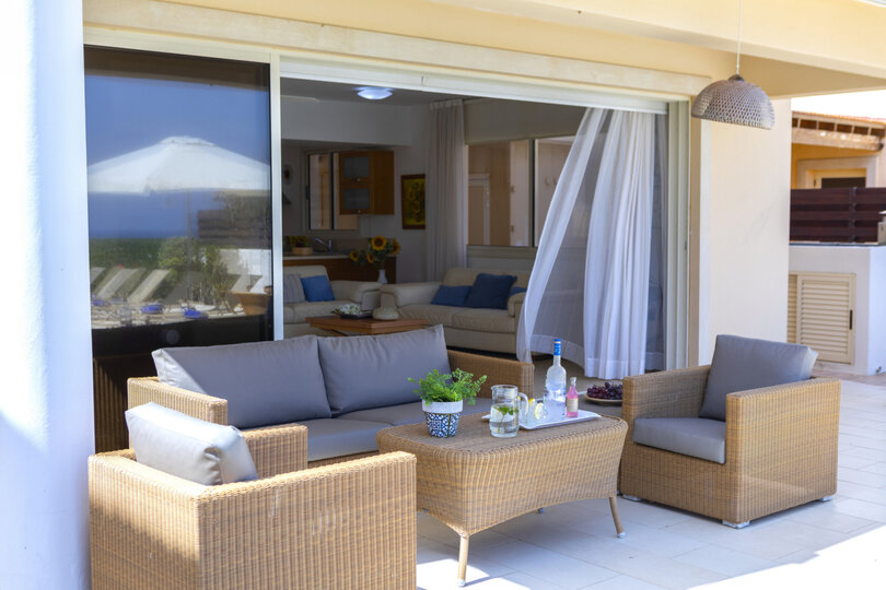 You and Your Family will Love this 5 Star Beachfront Villa, Protaras Villa 1536