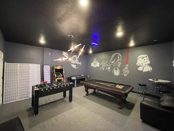 Game Room 58" Roku TV Pool Table
(Air Hockey Table and Foosball have been removed)