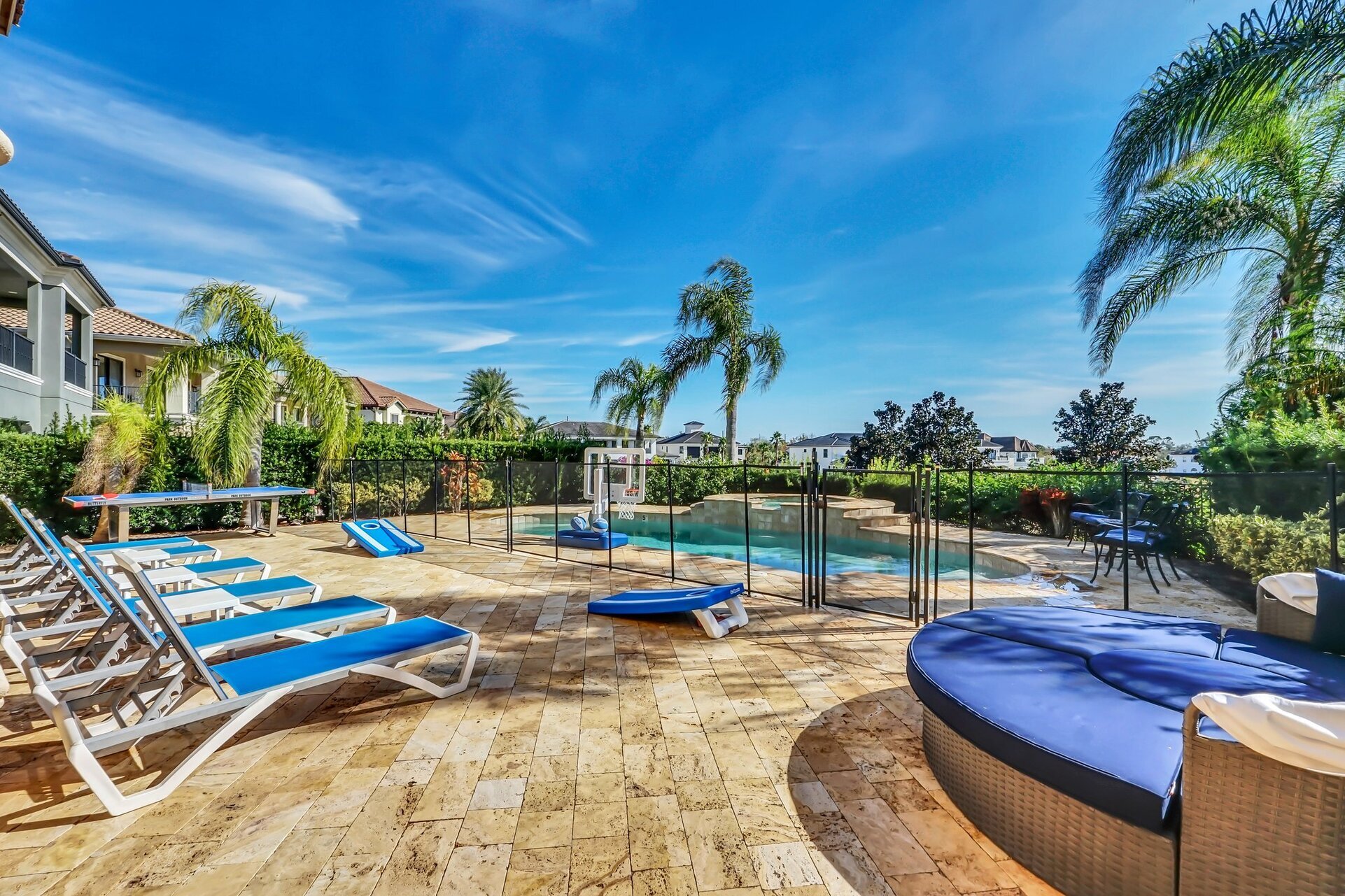 Relax poolside on one of the 6 sun loungers