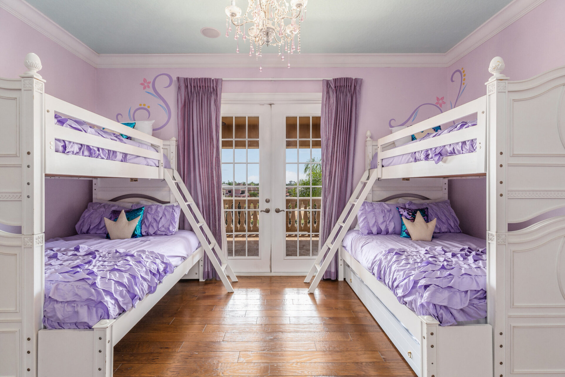 Princesses will enjoy their fairytale bedroom