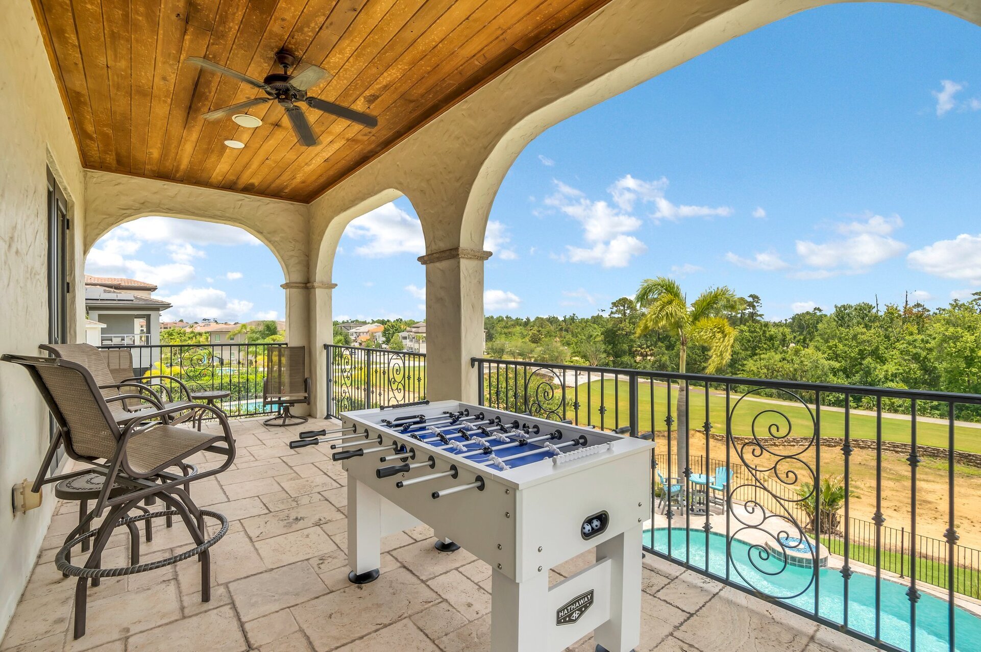Gorgeous golf course views from the 2nd floor balcony