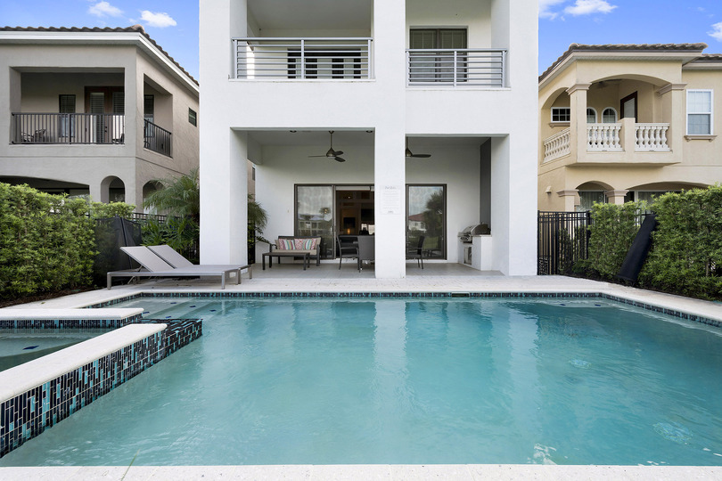 Cool off in the private pool after a long day in the theme parks