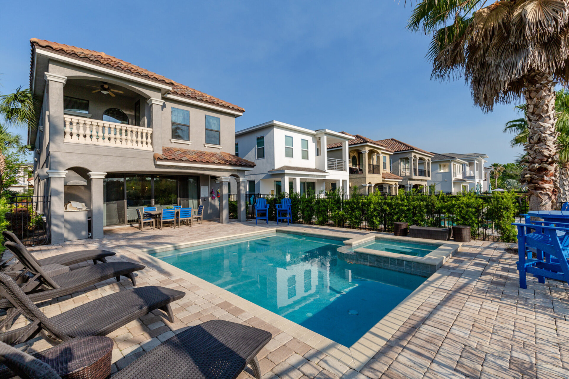 Relax and unwind on the sun loungers