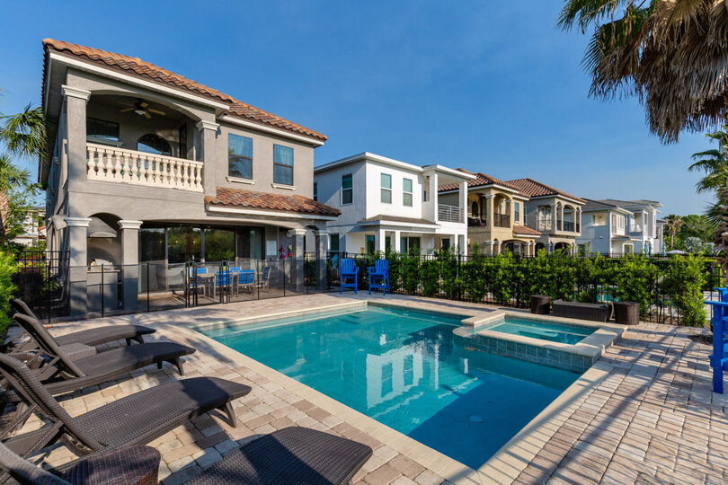 Take in Florida sunsets on the West facing pool position