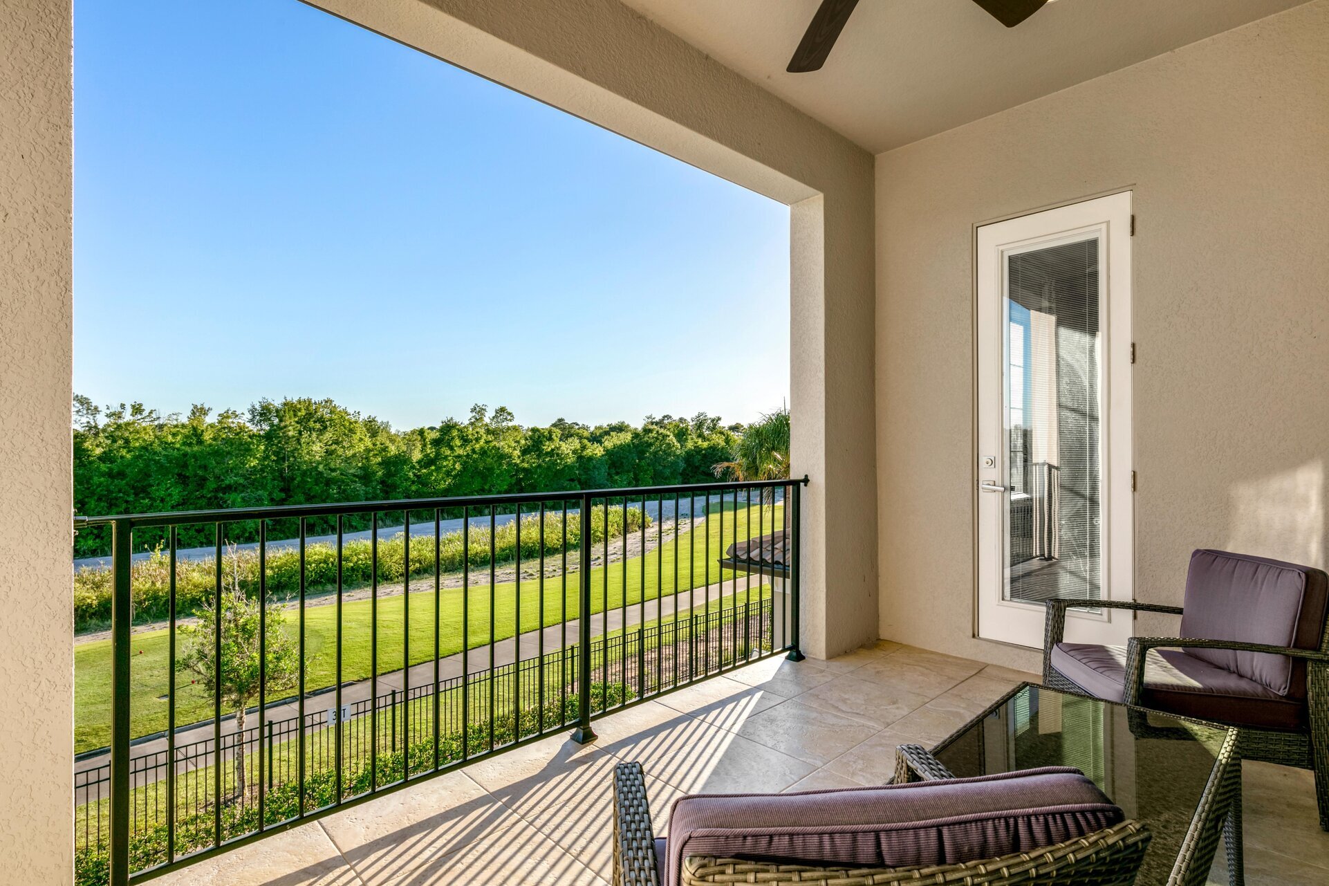 Enjoy the amazing views from the balcony