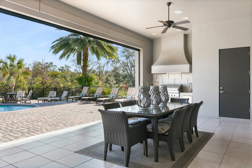 Dine alfresco with a meal from the barbecue