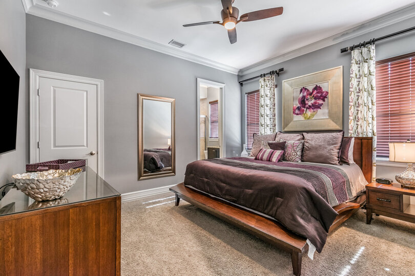 Master Suite 6 is located on the ground floor with a 50-inch TV and DVD Player