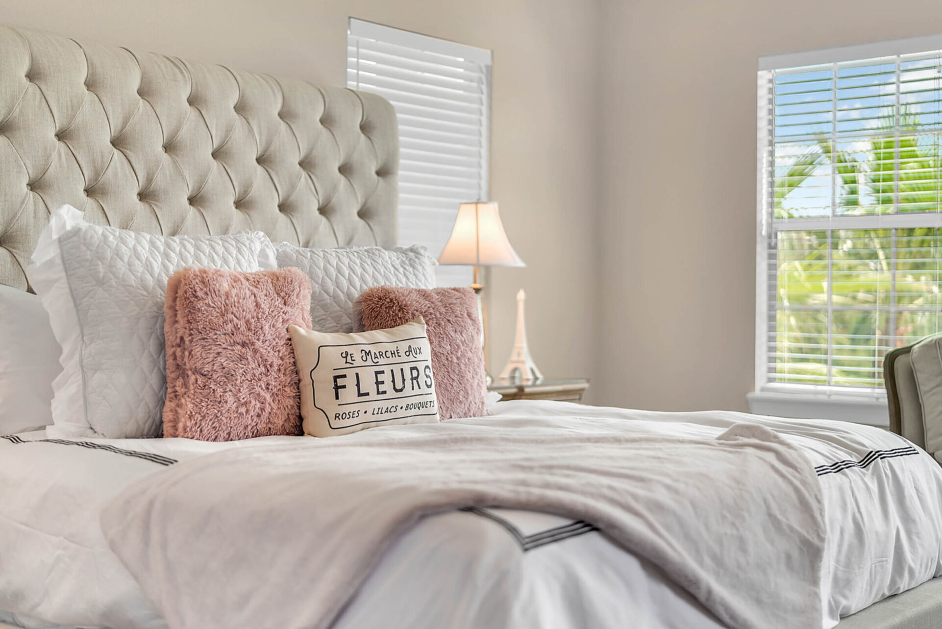Luxurious details will make you feel like you`re vacationing in the heart of Paris