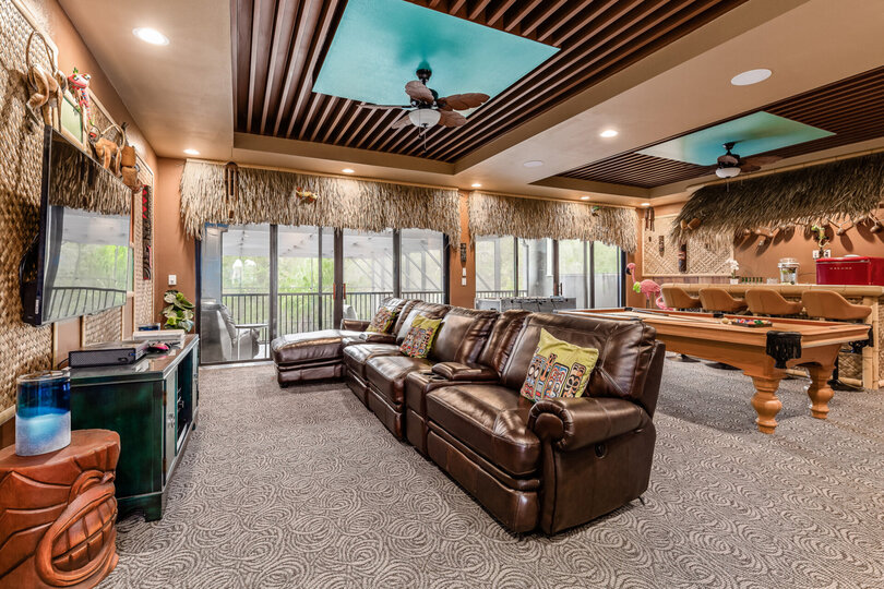 The upstairs loft area is fun for everyone