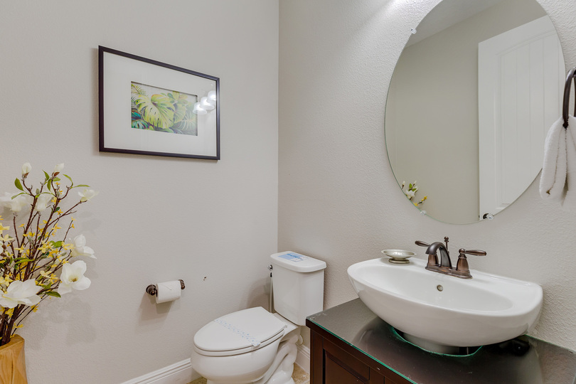 Hallway bathroom