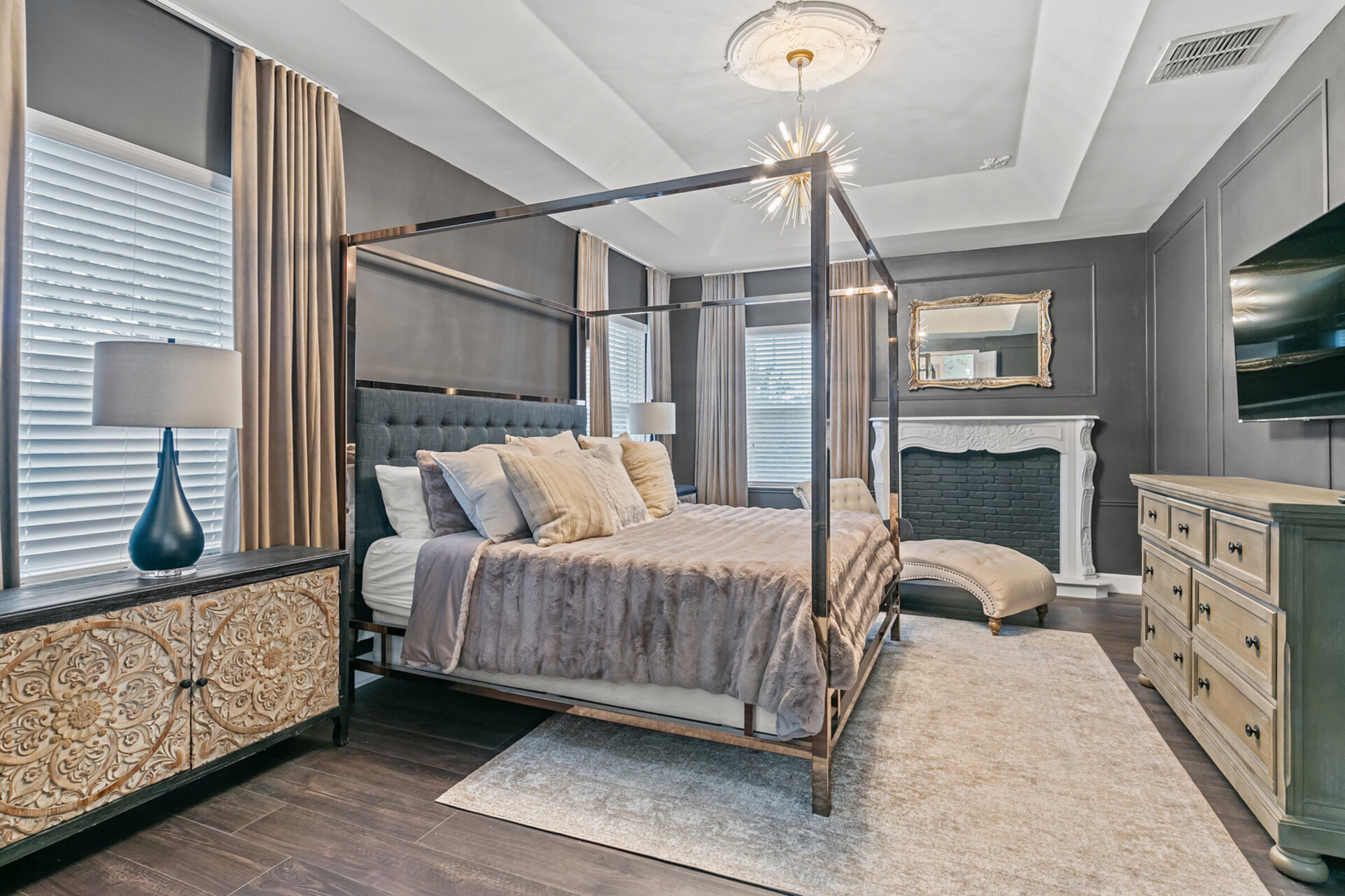 Elegant Master suite on the second floor.