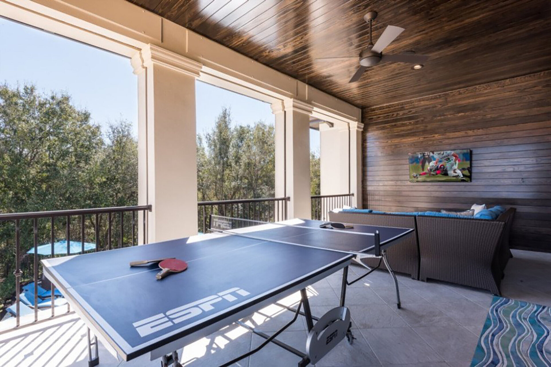 Enjoy the coved balcony with plenty of space to entertain