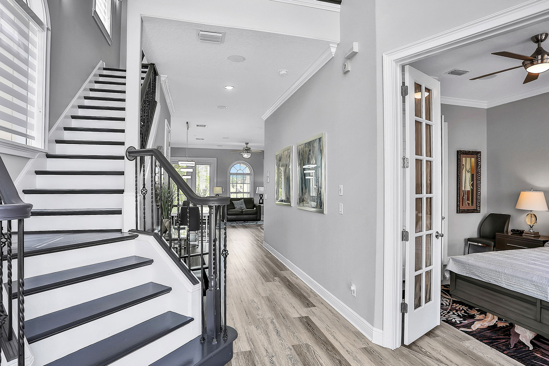 Head upstairs to find additional bedrooms