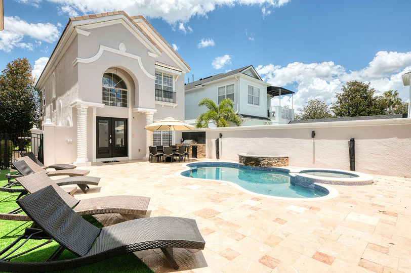 Soak up the Florida sunshine in one of the poolside loungers
