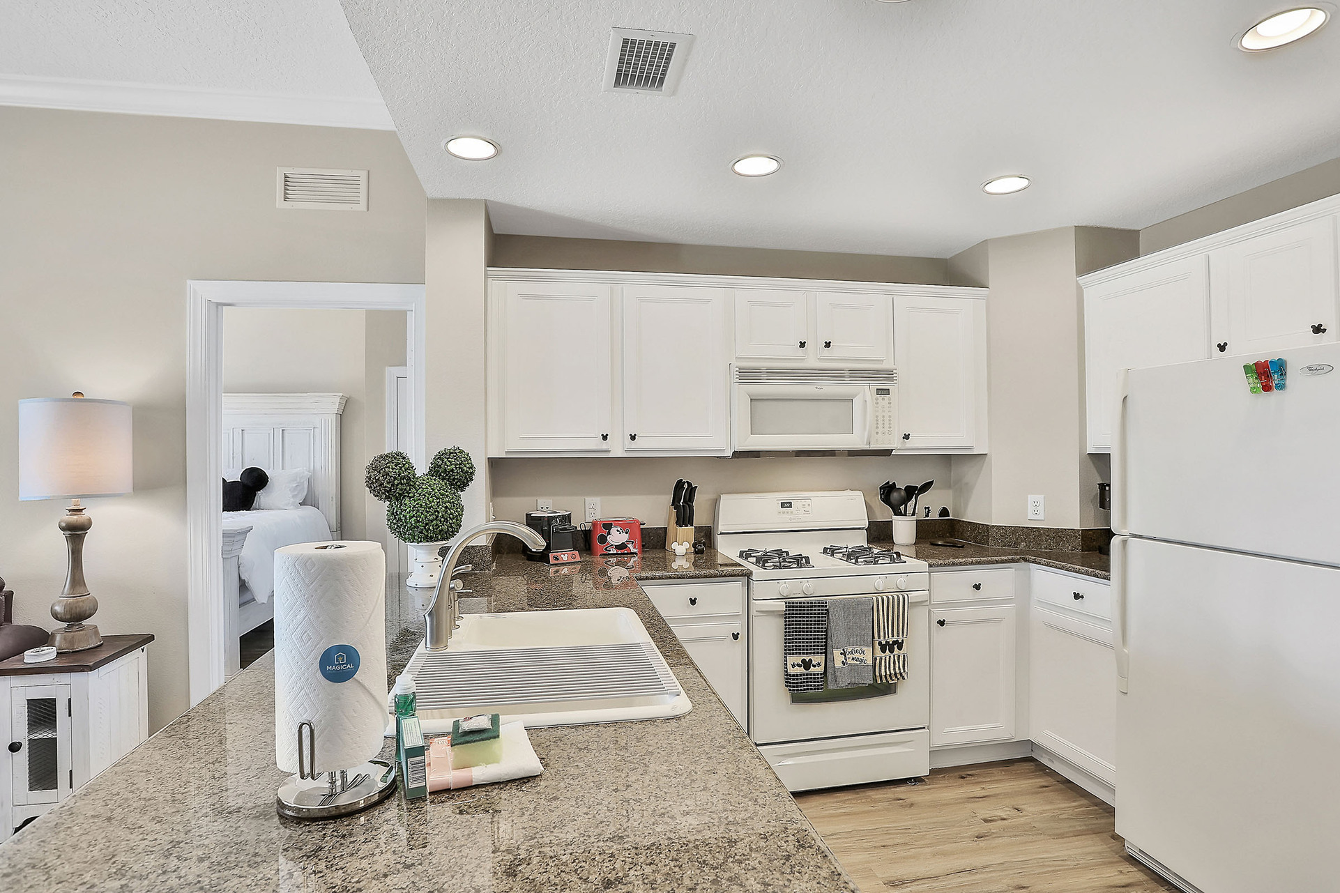 Your favorite mouse has been incorporated in many fun details throughout the condo. How many can you find?