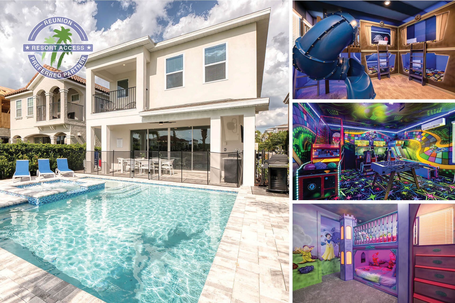 Welcome to Castle Pines Cove, a luxurious 6-bed, 5.5-bath villa with an inviting seaside-inspired design! | PHOTOS TAKEN: June 2022 |