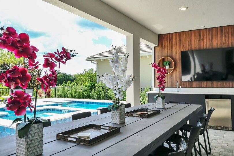 The pool safety fence provides an added layer of protection