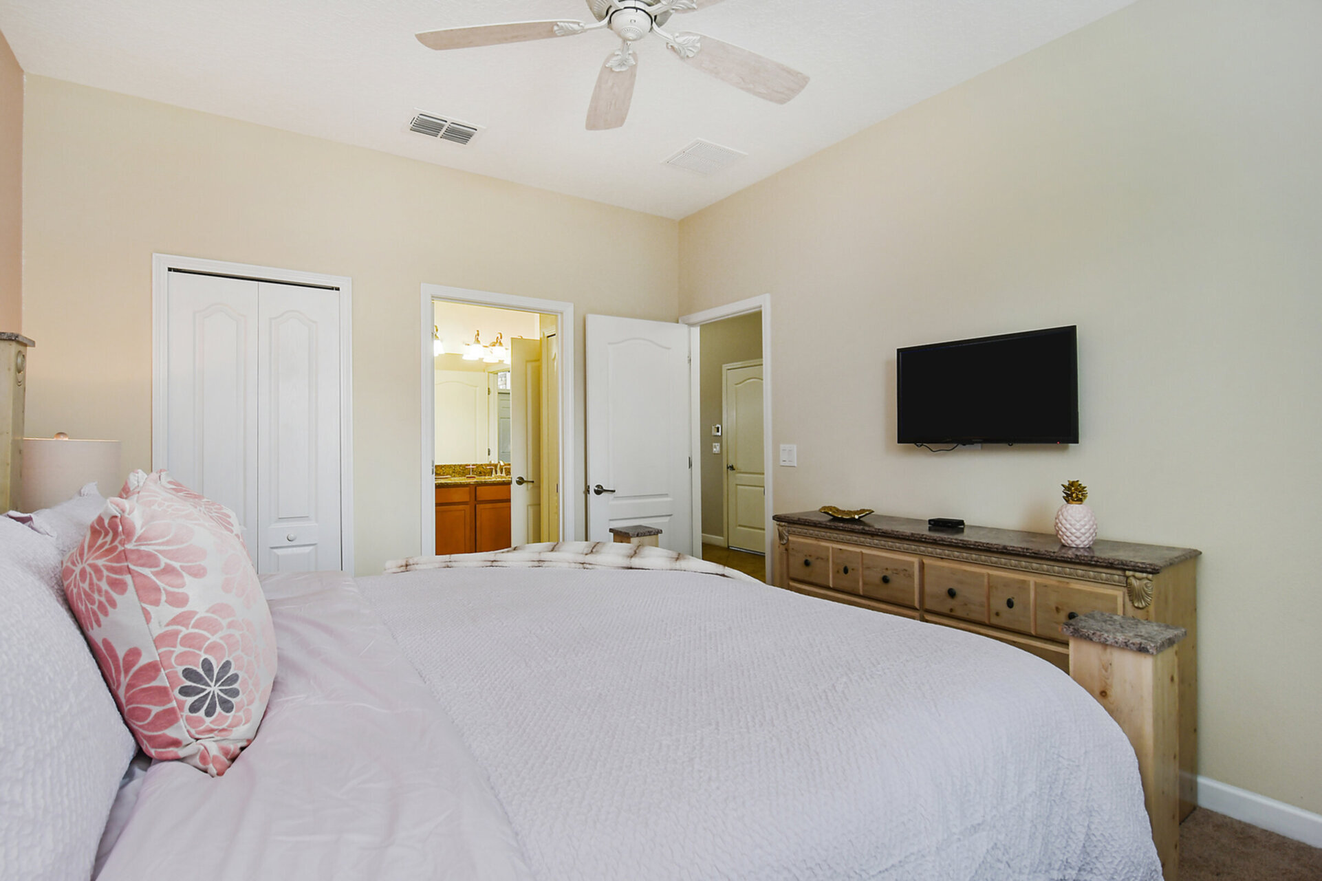 Every bedroom features luxury furnishings and accommodations