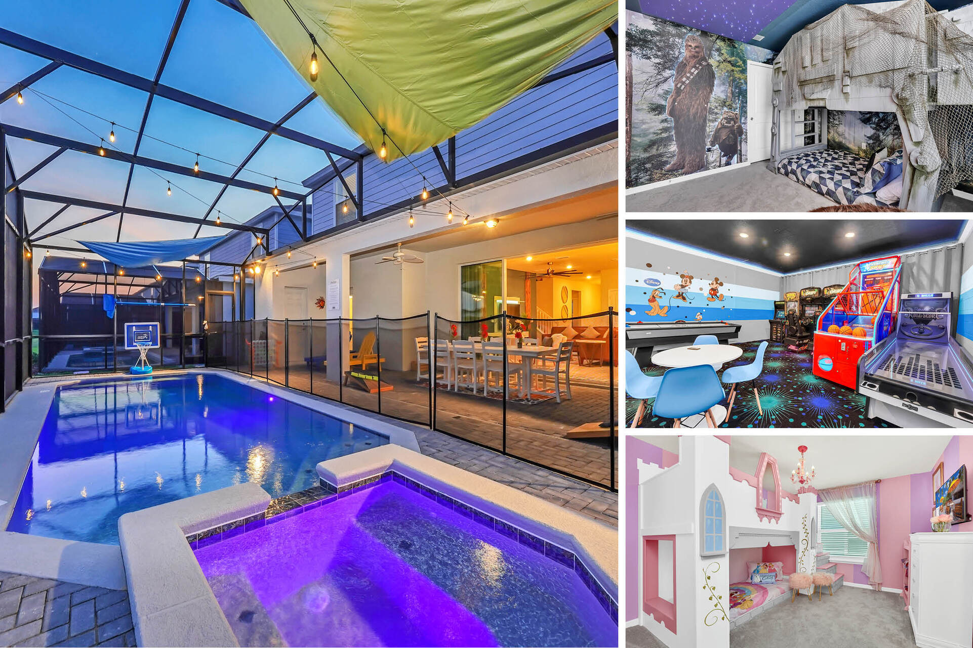 Welcome to Lana Paradise! This 10 bedroom, 8 bathroom newly built 4383 sq. ft. home is located in the Windsor Island Resort | Photos Taken: July 2023