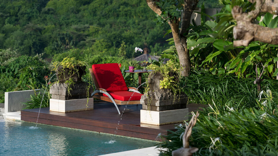 Private sunlounger