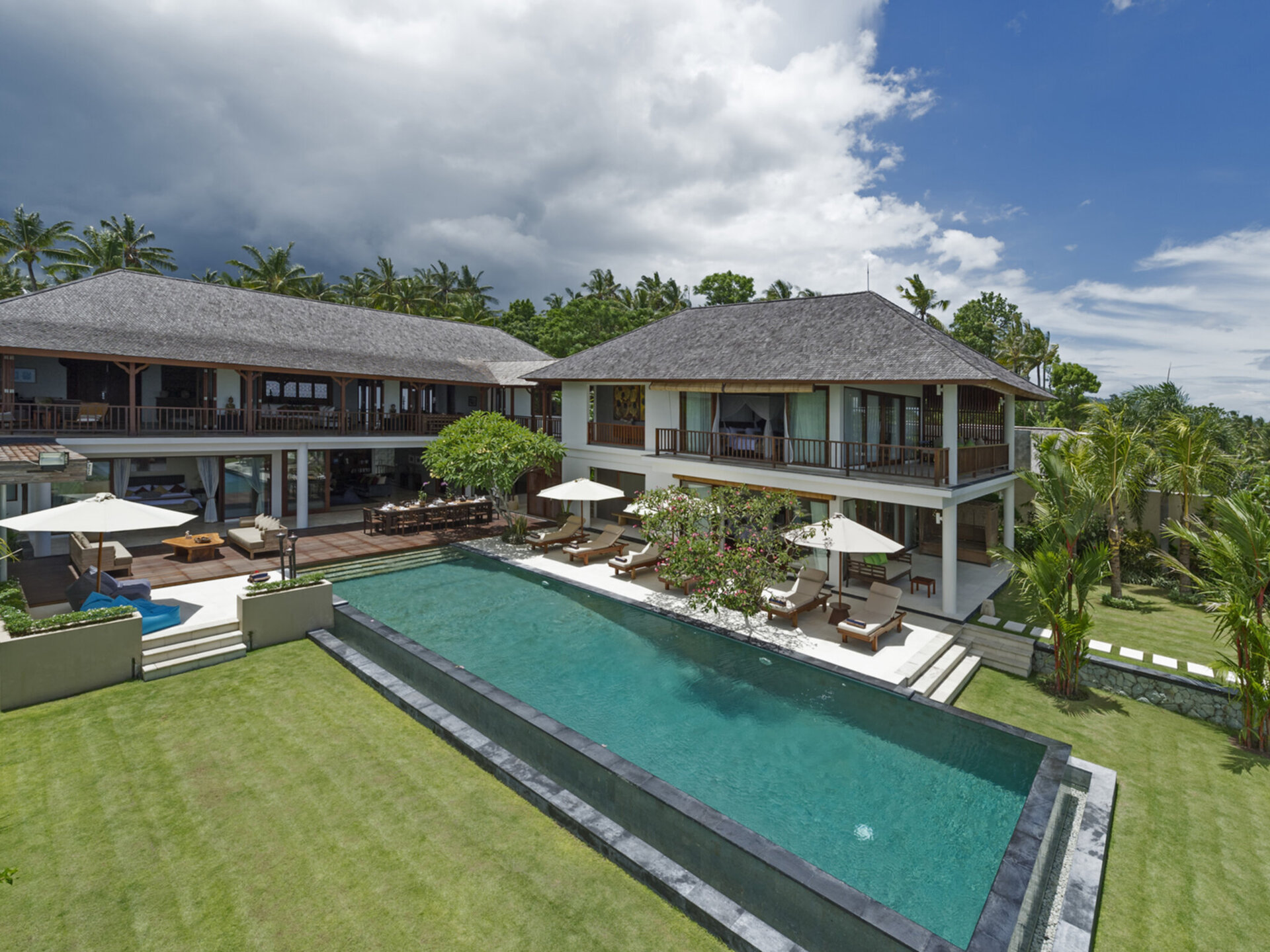 Overview of the villa