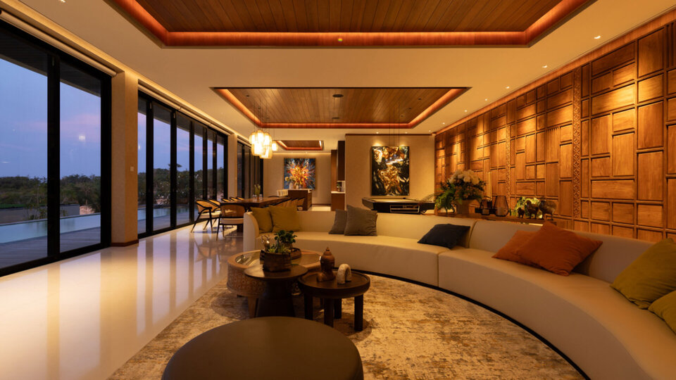 Villa BIE - Intimate dining room with stunning ocean views