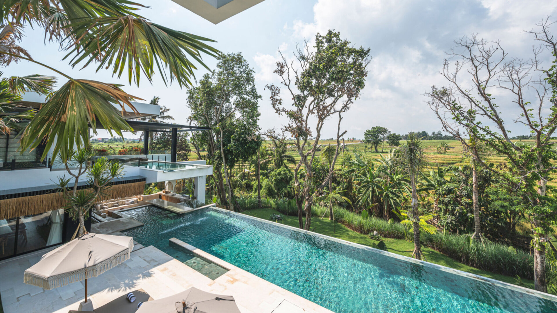 Magnificent view of the fields from the guest bedroom