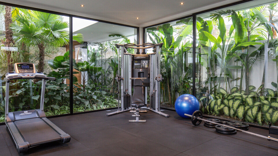 Well equipped private gym