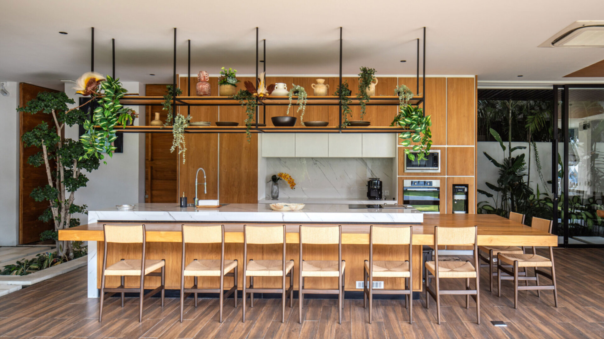 Spacious dining area