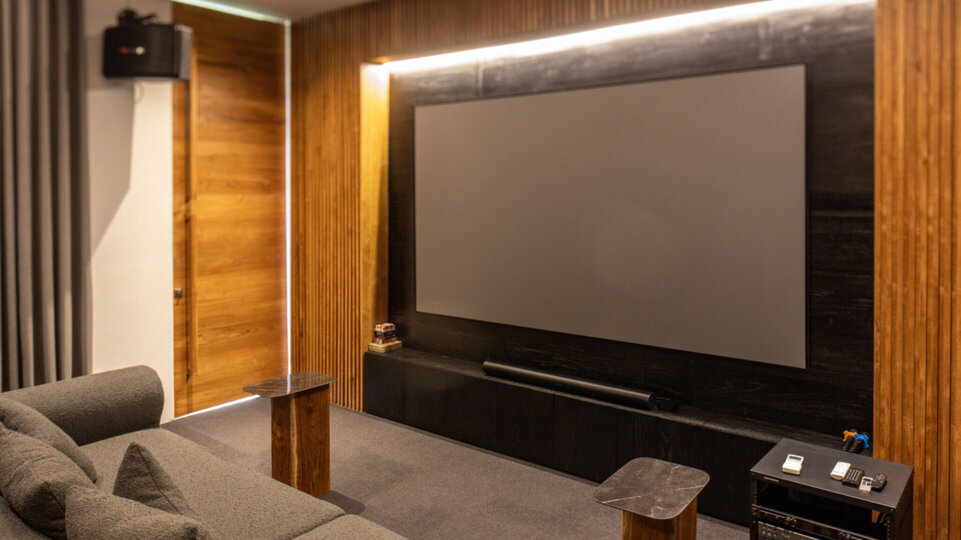Fully equipped cinema room