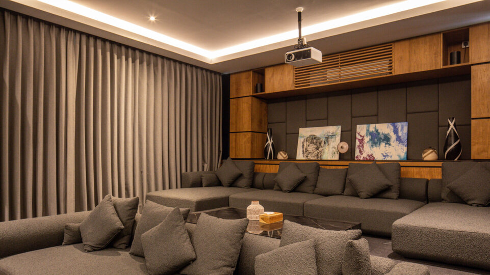 Fully equipped cinema room