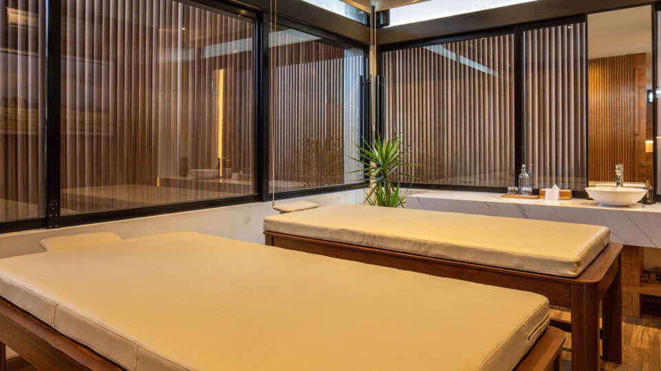 Soothing spa room