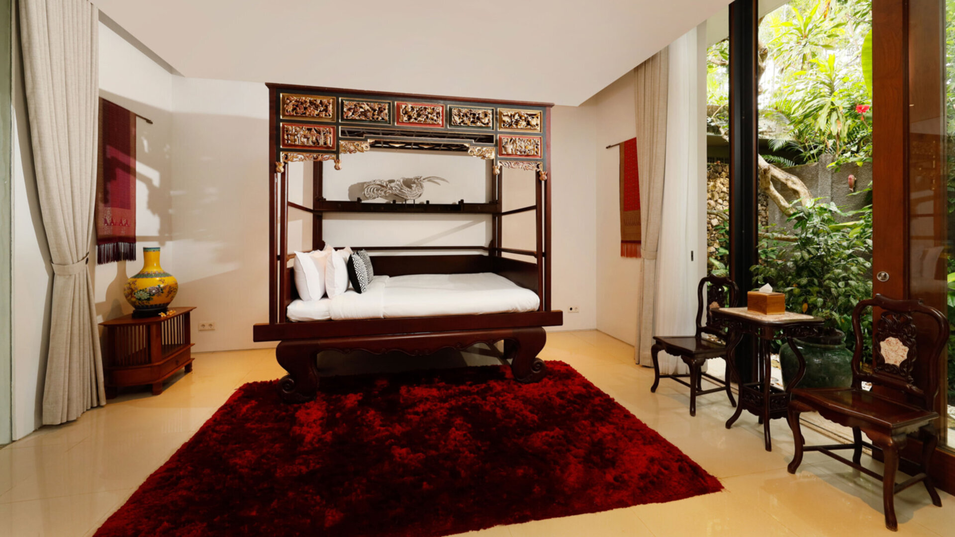 Relaxing guest bedroom east