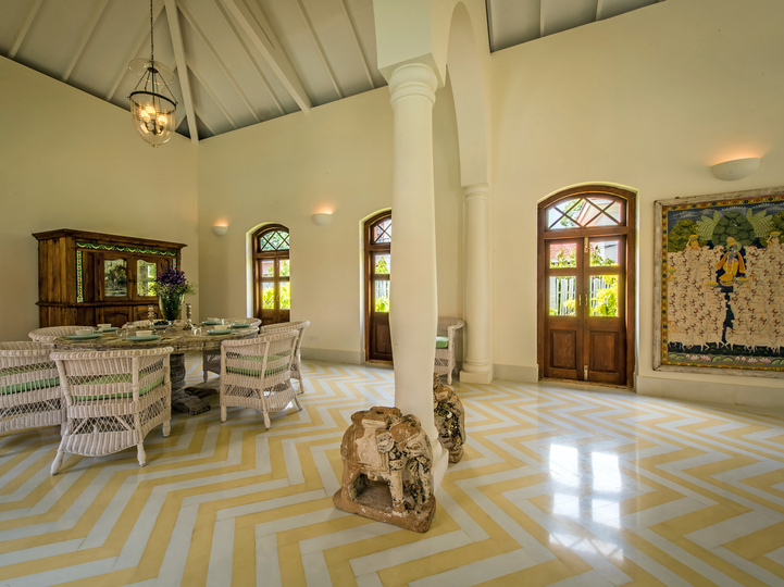 Spacious dining area