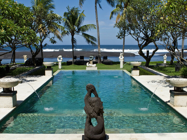 Private pool with a view