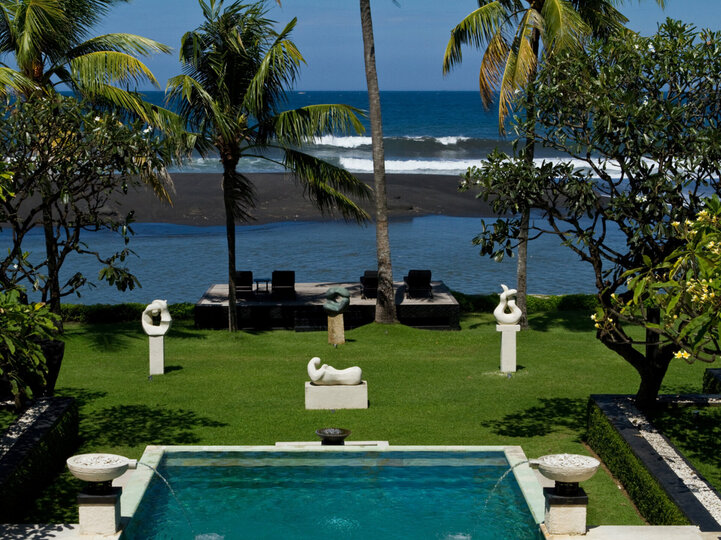 The river and the beach