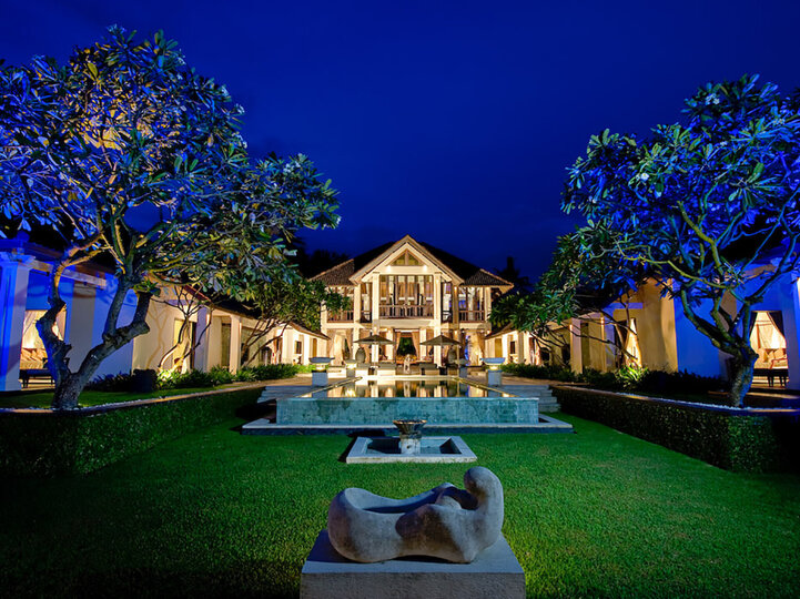 View of villa from lawn