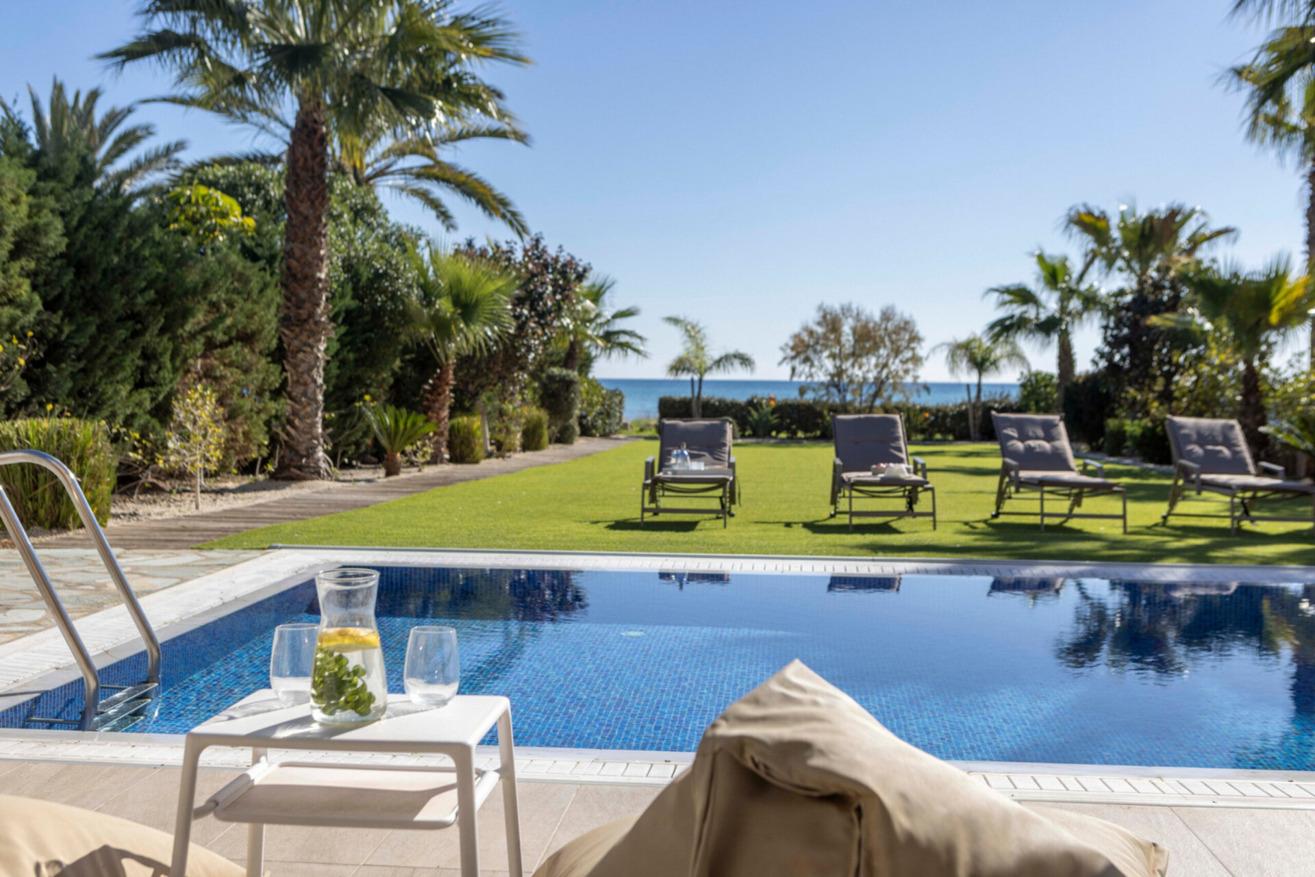 5 Star Villa Ayia Napa Ionion Seafront - Luxury Beachfront Escape