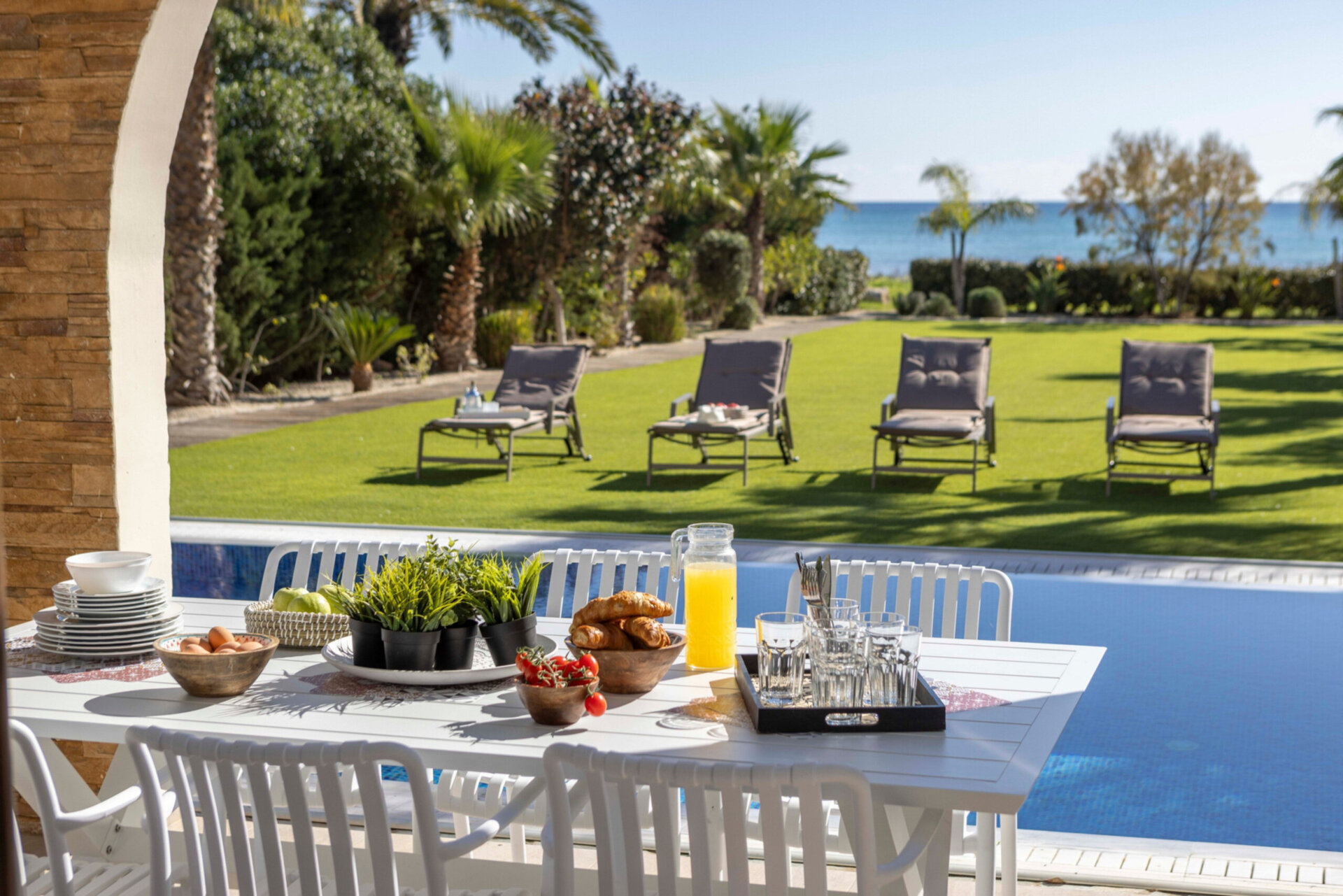 5 Star Villa Ayia Napa Ionion Seafront - Luxury Beachfront Escape