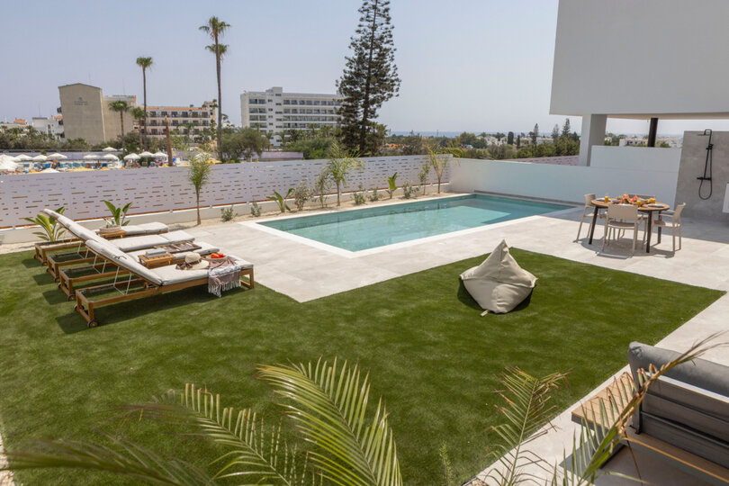 5 Star Villa Protaras Aqua Pearl - Luxury Heated Pool Retreat
