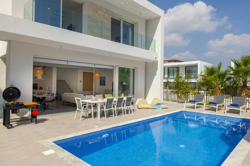 5 Star Villa Protaras Bay View Villa - Panoramic Sea View Retreat.