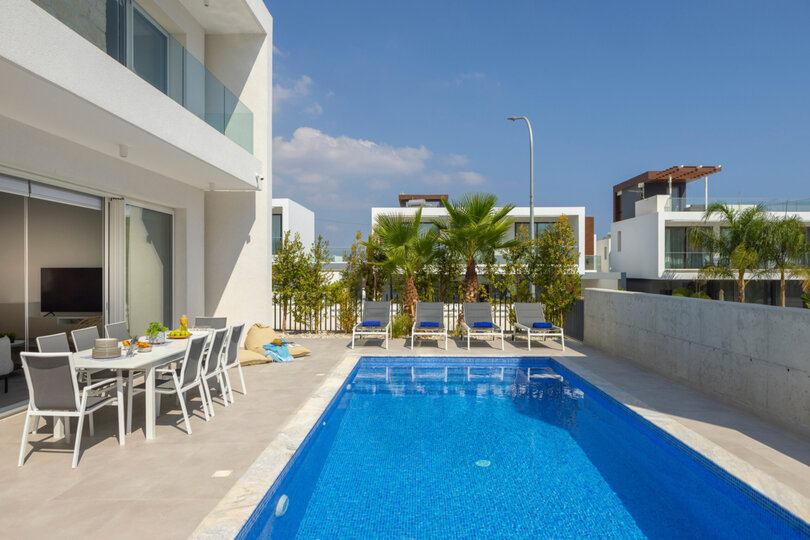 5 Star Villa Protaras Bay View Villa - Panoramic Sea View Retreat.