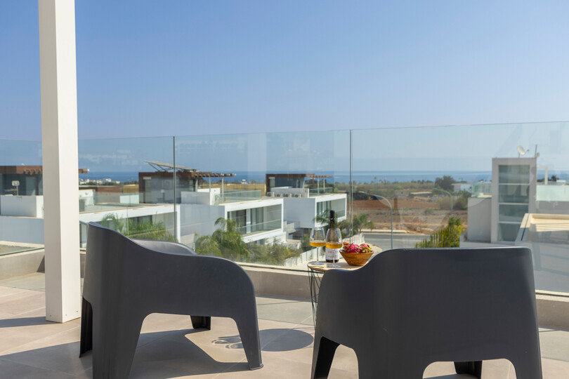 5 Star Villa Protaras Bay View Villa - Panoramic Sea View Retreat.